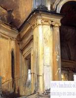 (image for) Handmade Oil painting for home canvas, oil painting framed canvas for living room John Singer Sargenti's art Roman Architecture